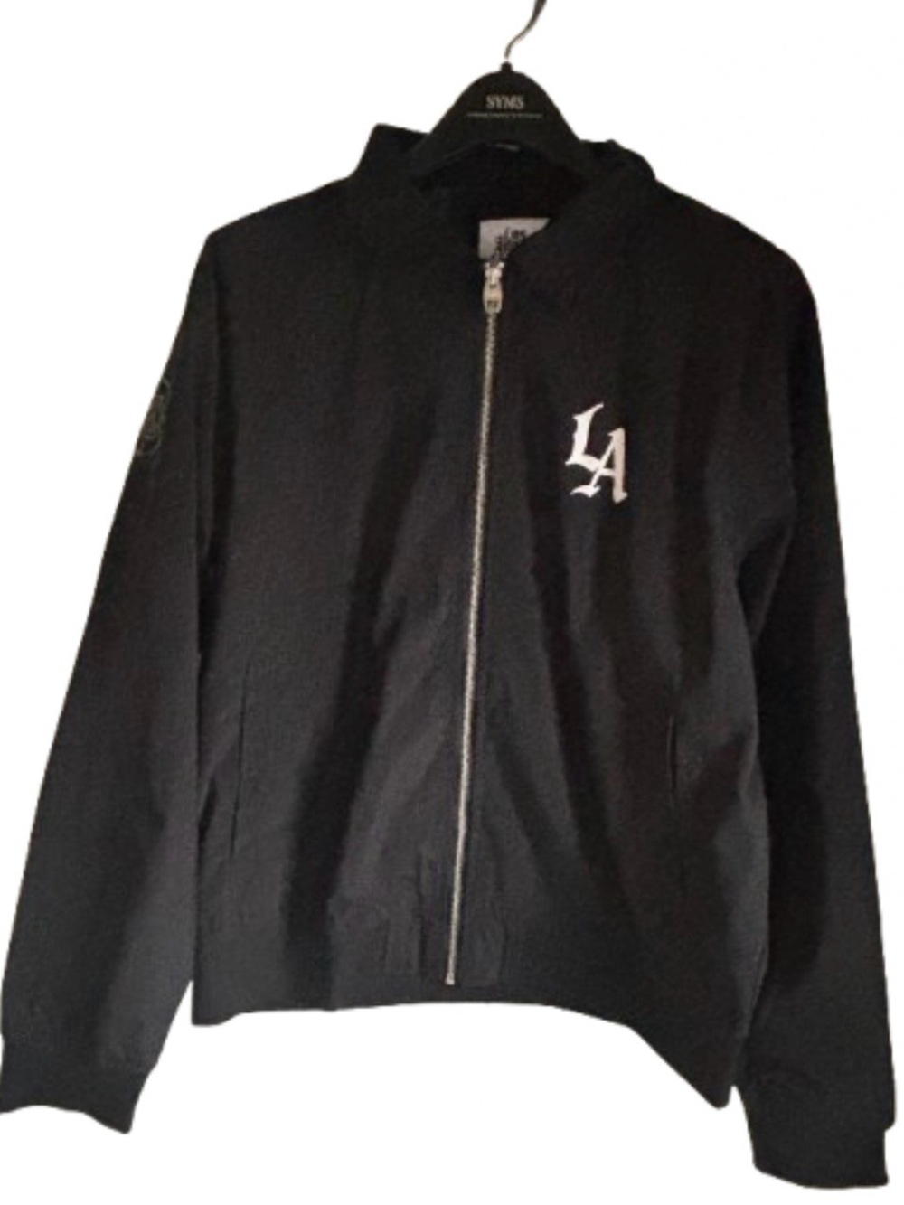 LA Clippers City Edition Los Angeles Bomber Jacket Large Black NBA Old English